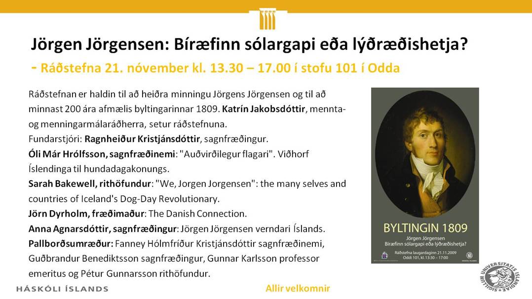 Jörgen Jörgensen: Bíræfinn sólargapi eða lýðræðishetja?